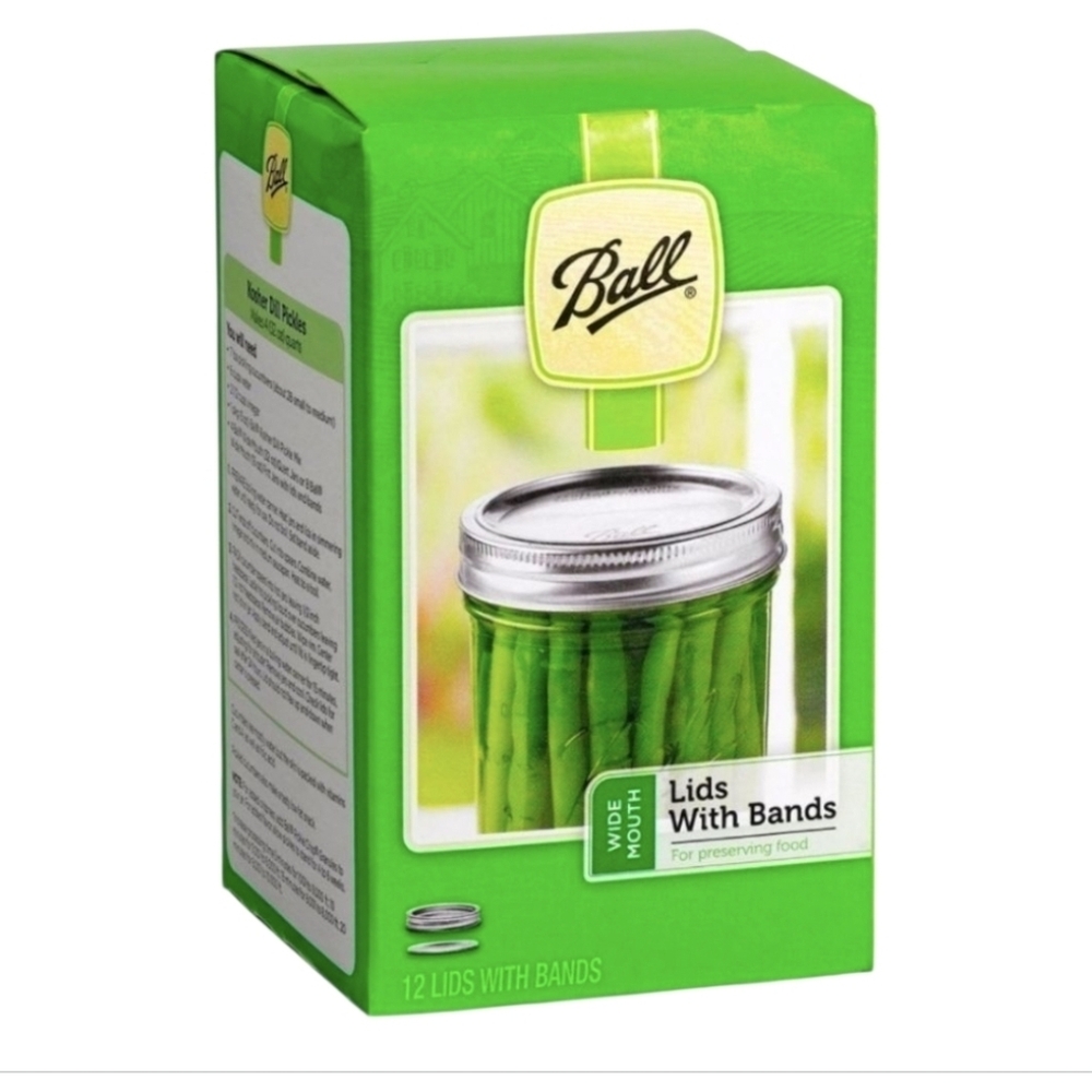 Ball Wide Mouth Lids with Bands NEW..Sealed never opened